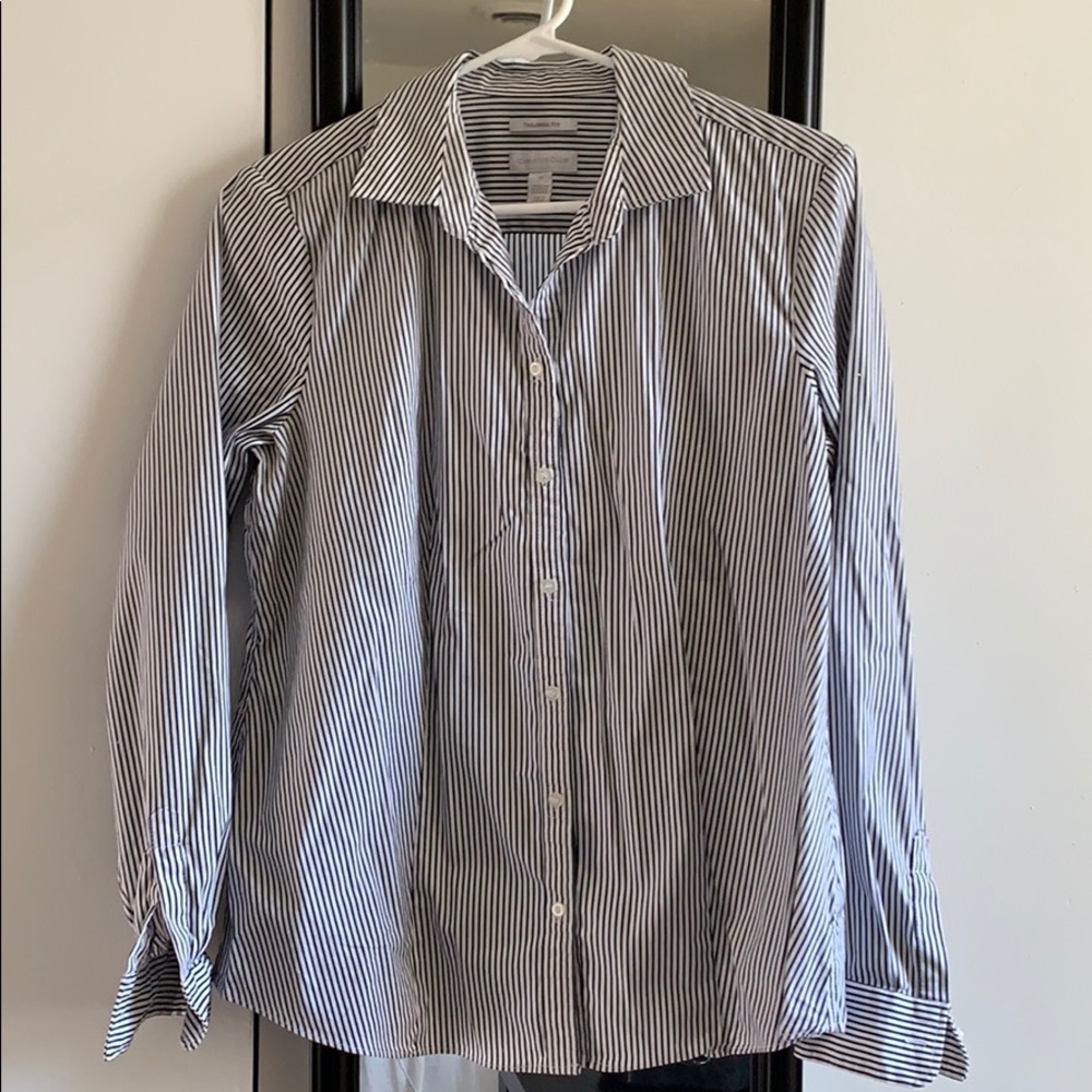 Charter Club Striped Button Down